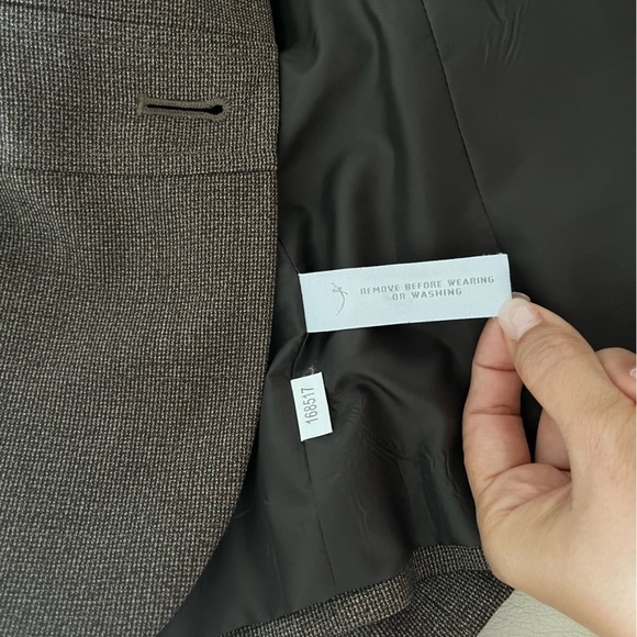 ANN Taylor petites gray blazer linen blend size 2 - Picture 7 of 9